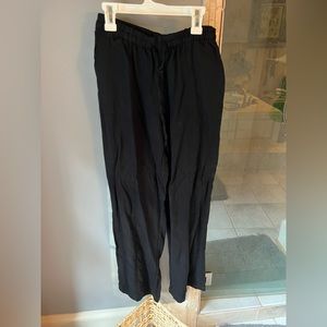 Zara wide leg pants with drawstring size XS